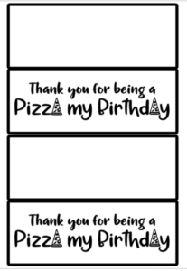 free printable pizza party favors