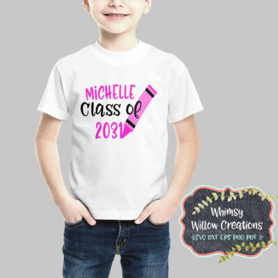 Crayon Class of 2031 SVG