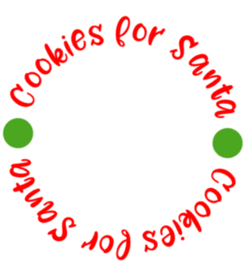 cookies for santa sample of how you can make words curve in Silhouette Studio