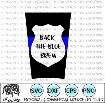 Back the Blue Brew SVG