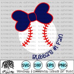 Bubba's #1 Fan Baseball SVG