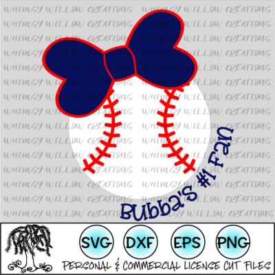 Bubba's #1 Fan Baseball SVG