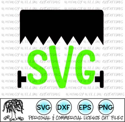 Frankenstein Monogram SVG