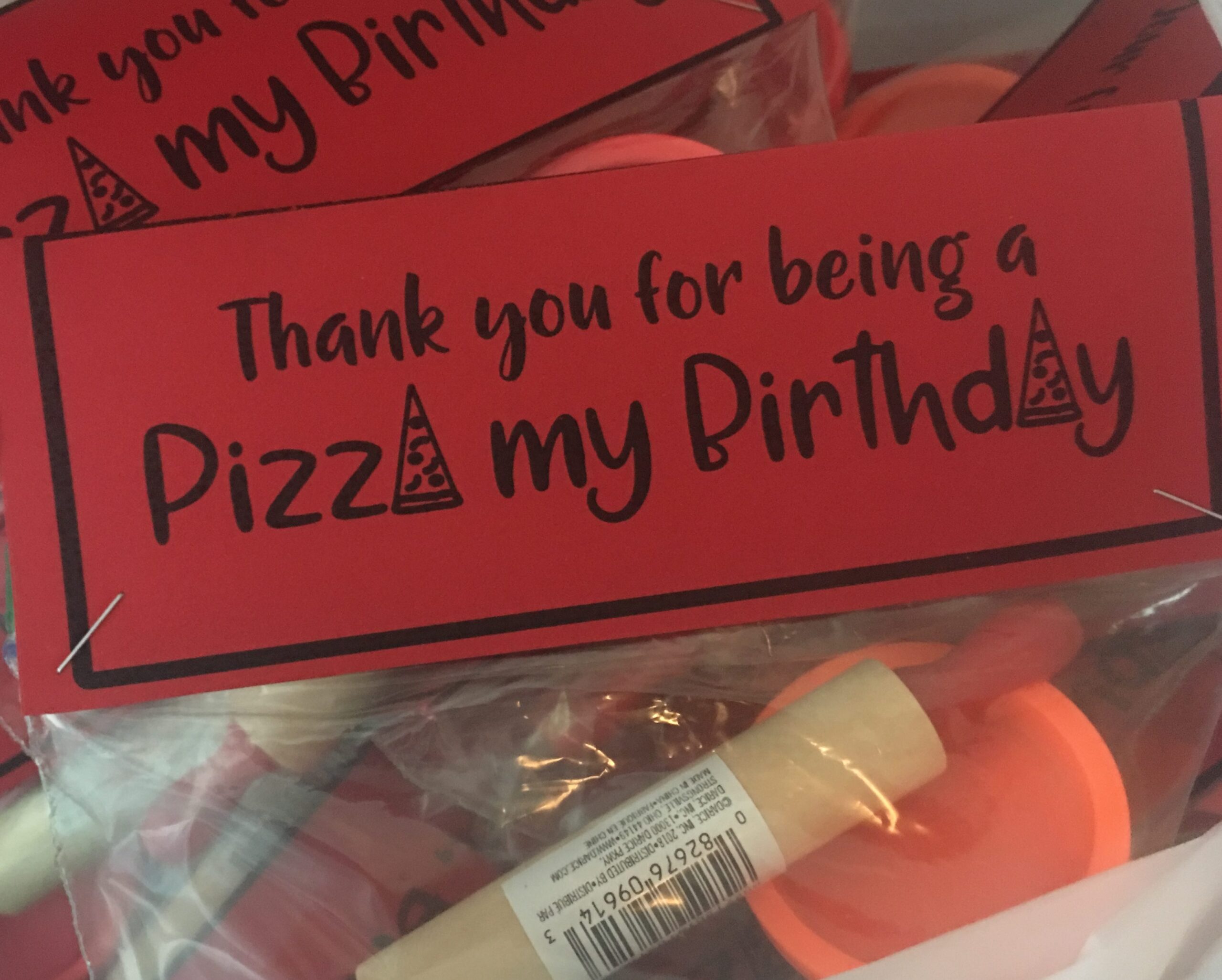 Quick and Easy Pizza Party Favors