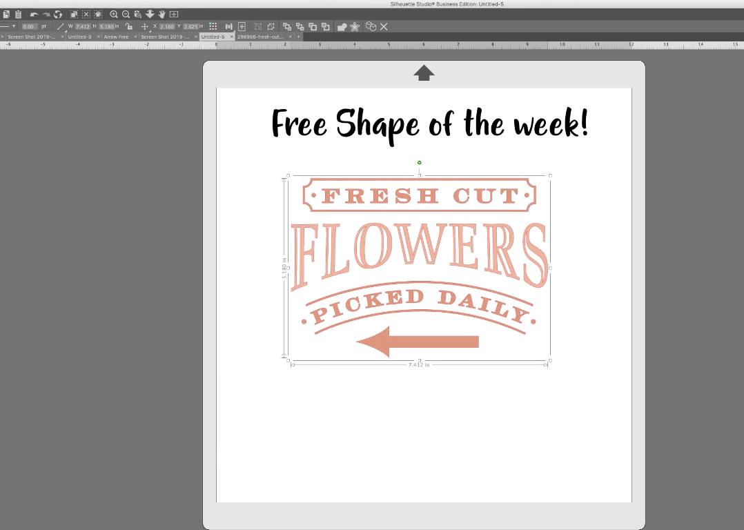 How to get the Free Shape of the Week in Silhouette Studio
